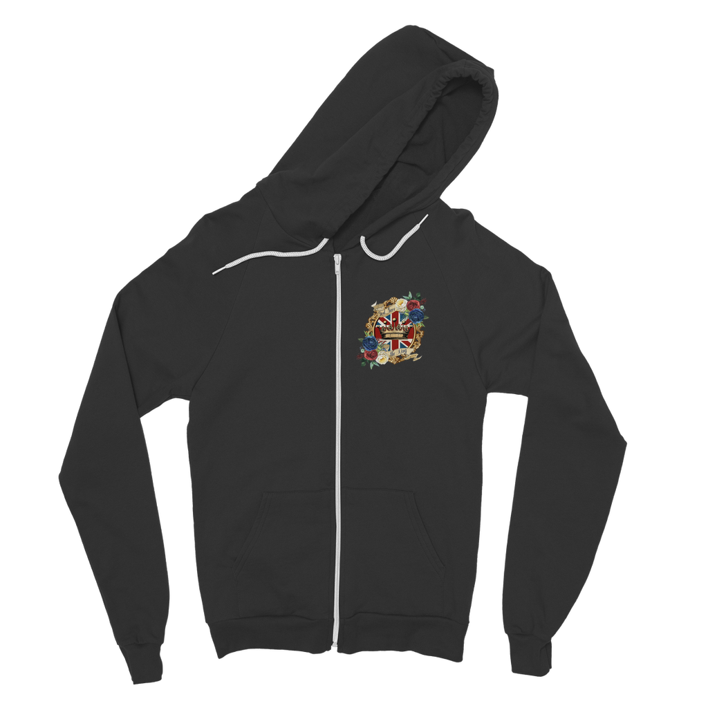 GOD SAVE THE KING Classic Adult Zip Hoodie - Lynendo Trade Store