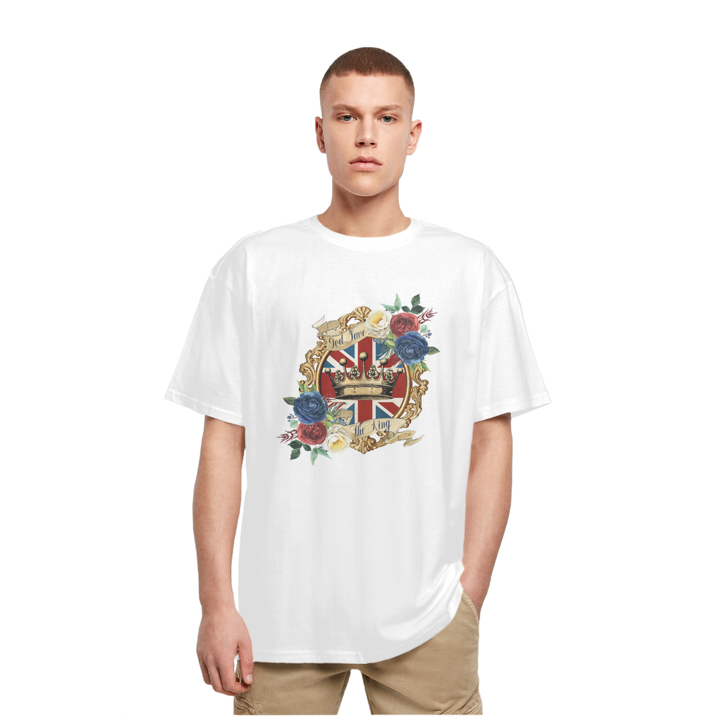 GOD SAVE THE KING Heavy Oversized T-Shirt - Lynendo Trade Store