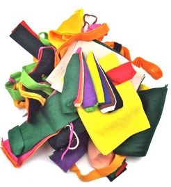 Felt Offcuts 100g bag - Craft Projects - Soft Toy making - 30% wool - Lynendo Trade Store