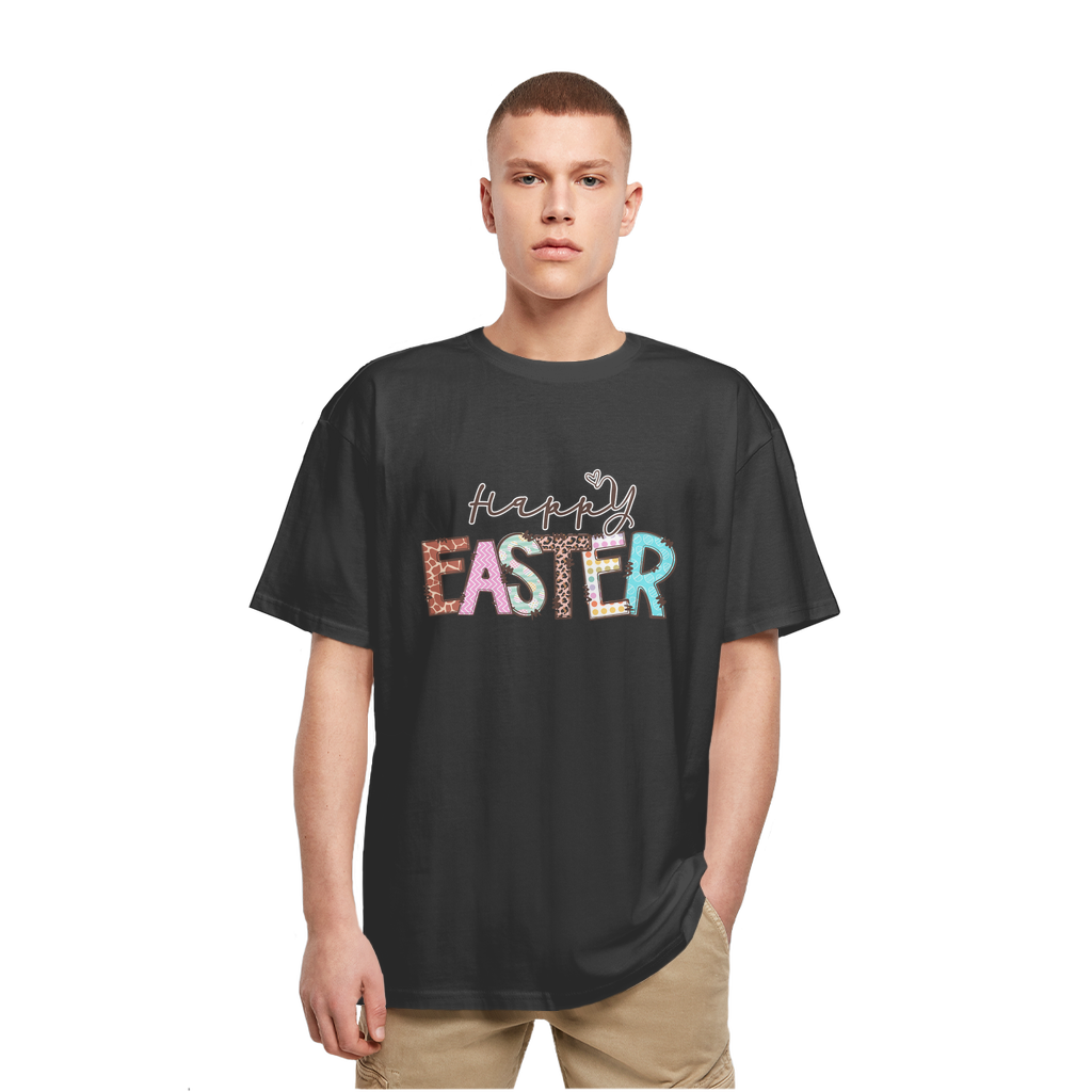 Happy Easter Heavy Oversized T-Shirt - Lynendo Trade Store