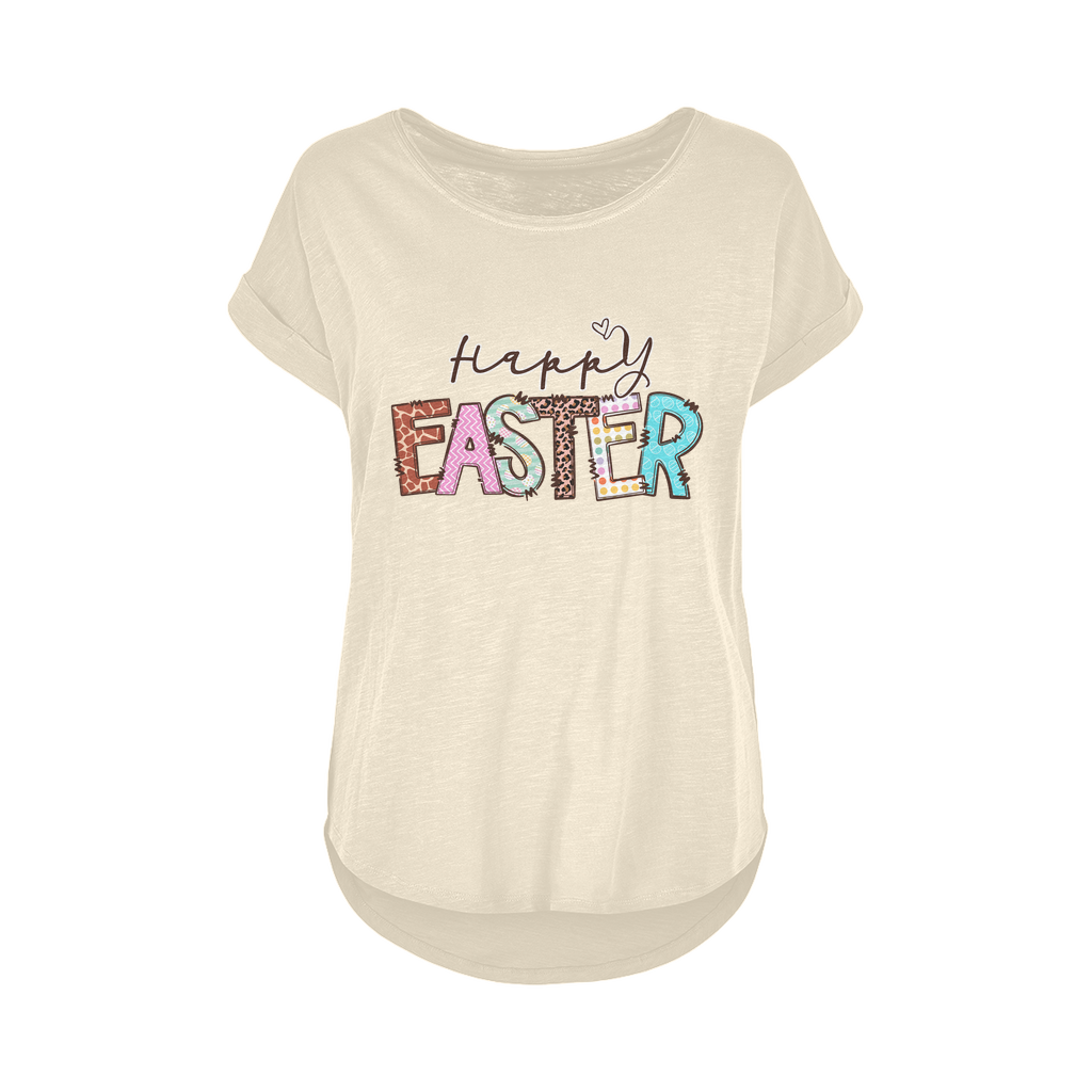 Happy Easter Women's Long Slub T-Shirt XS-5XL - Lynendo Trade Store