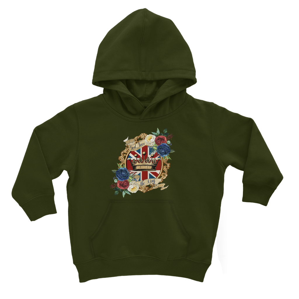 GOD SAVE THE KING Classic Kids Hoodie - Lynendo Trade Store