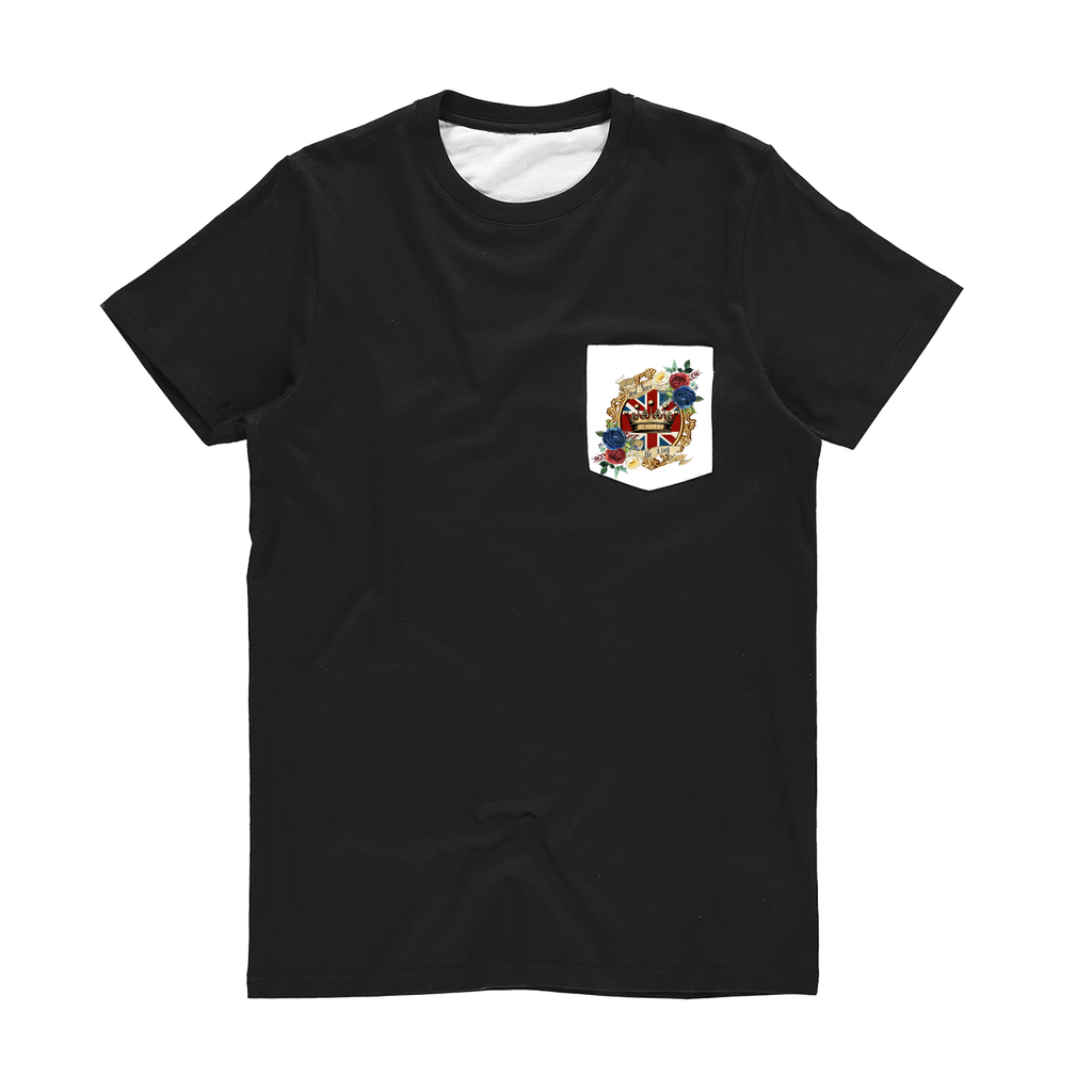 GOD SAVE THE KING Classic Sublimation Pocket T-Shirt - Lynendo Trade Store