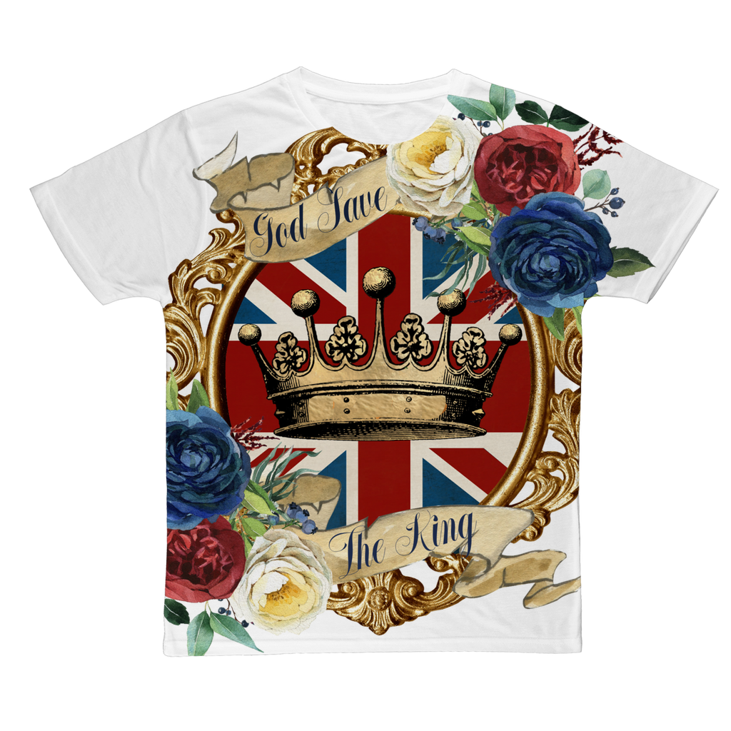 GOD SAVE THE KING Classic Sublimation Adult T-Shirt - Lynendo Trade Store