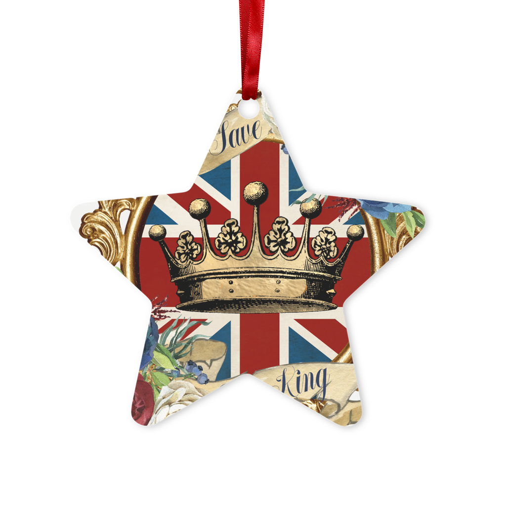 GOD SAVE THE KING Metal Hanging Ornament - Lynendo Trade Store