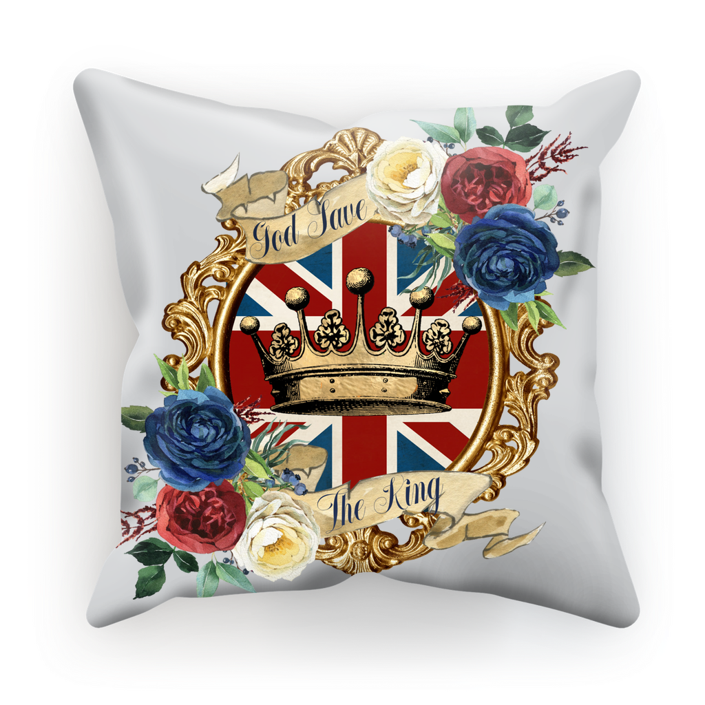 GOD SAVE THE KING Sublimation Cushion Cover - Lynendo Trade Store