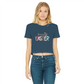 Happy Easter Classic Women's Cropped Raw Edge T-Shirt - Lynendo Trade Store