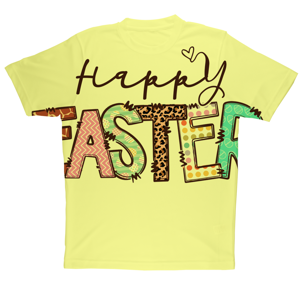 Happy Easter Sublimation Performance Adult T-Shirt - Lynendo Trade Store