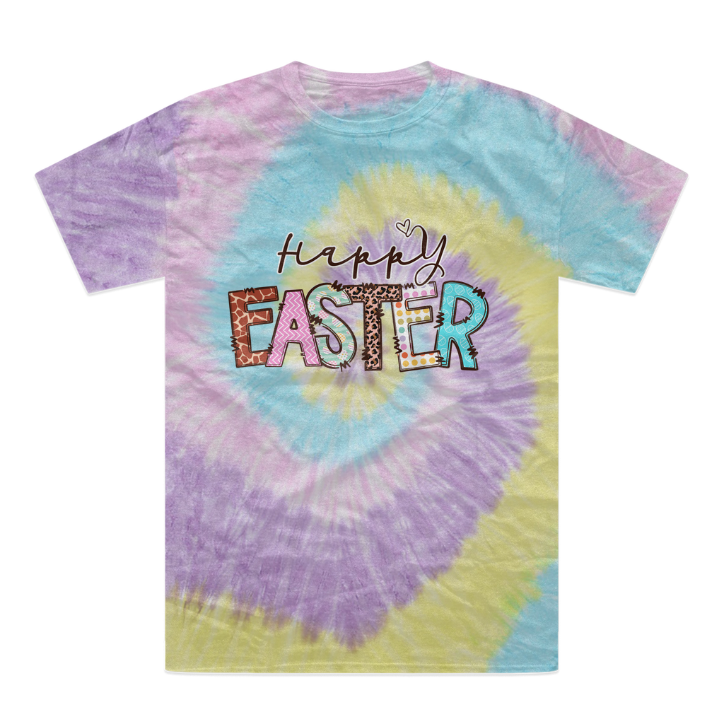 Happy Easter Tie-Dye T-Shirt - Lynendo Trade Store
