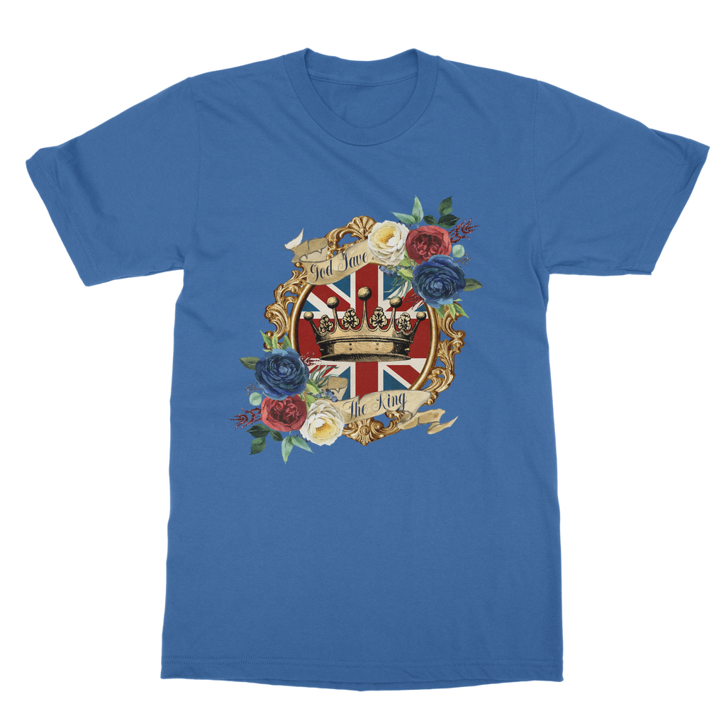 GOD SAVE THE KING Classic Heavy Cotton Adult T-Shirt - Lynendo Trade Store