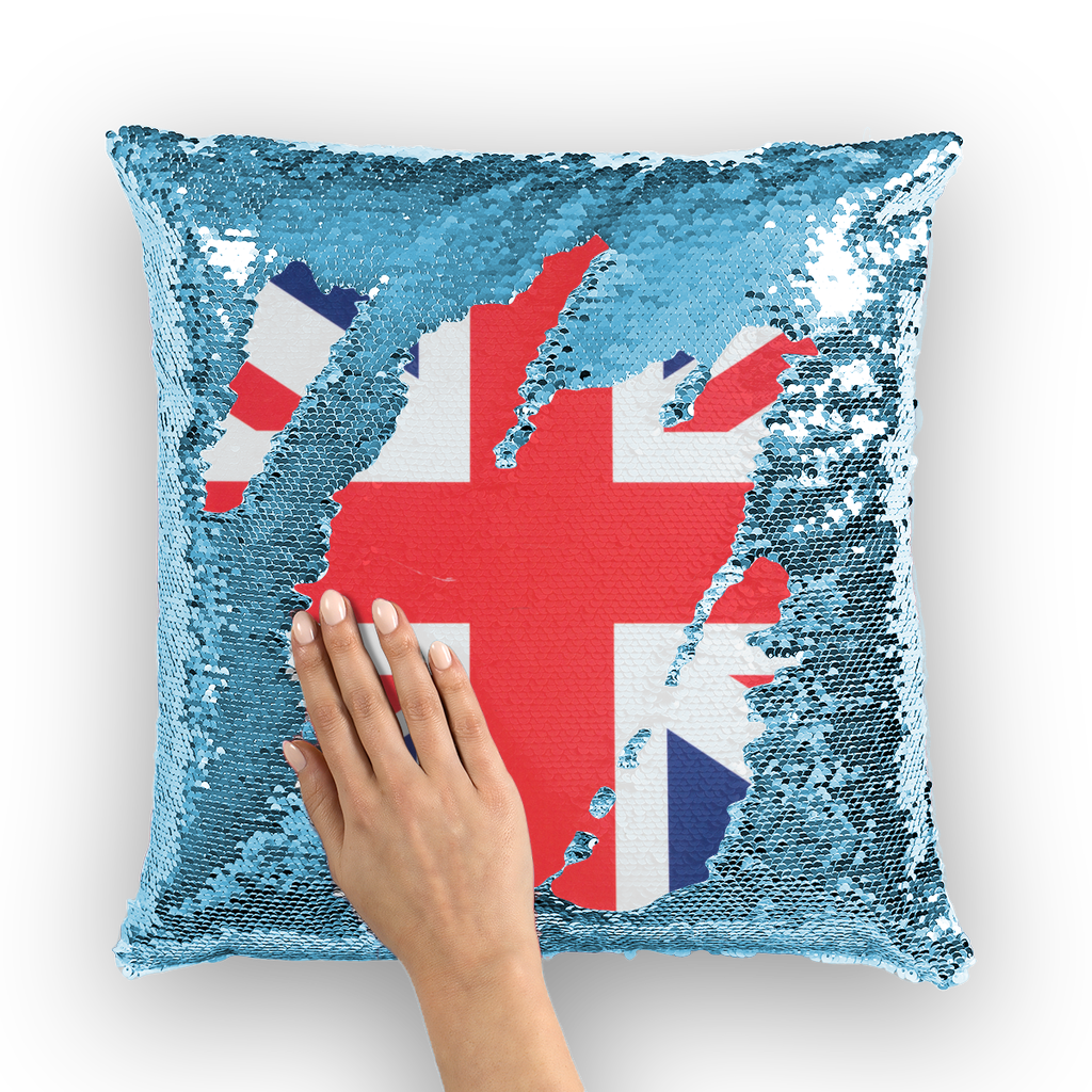 British Flag Sequin Cushion Cover - Lynendo Trade Store