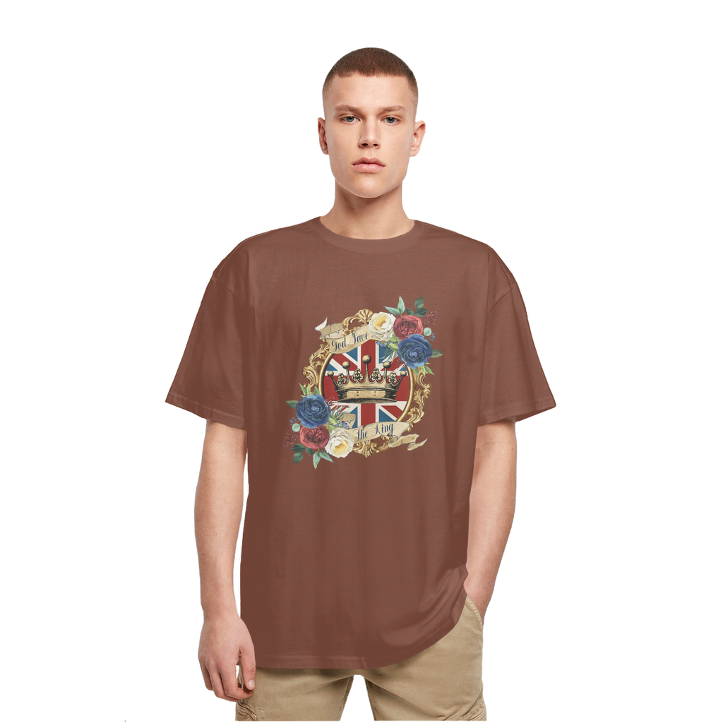 GOD SAVE THE KING Heavy Oversized T-Shirt - Lynendo Trade Store