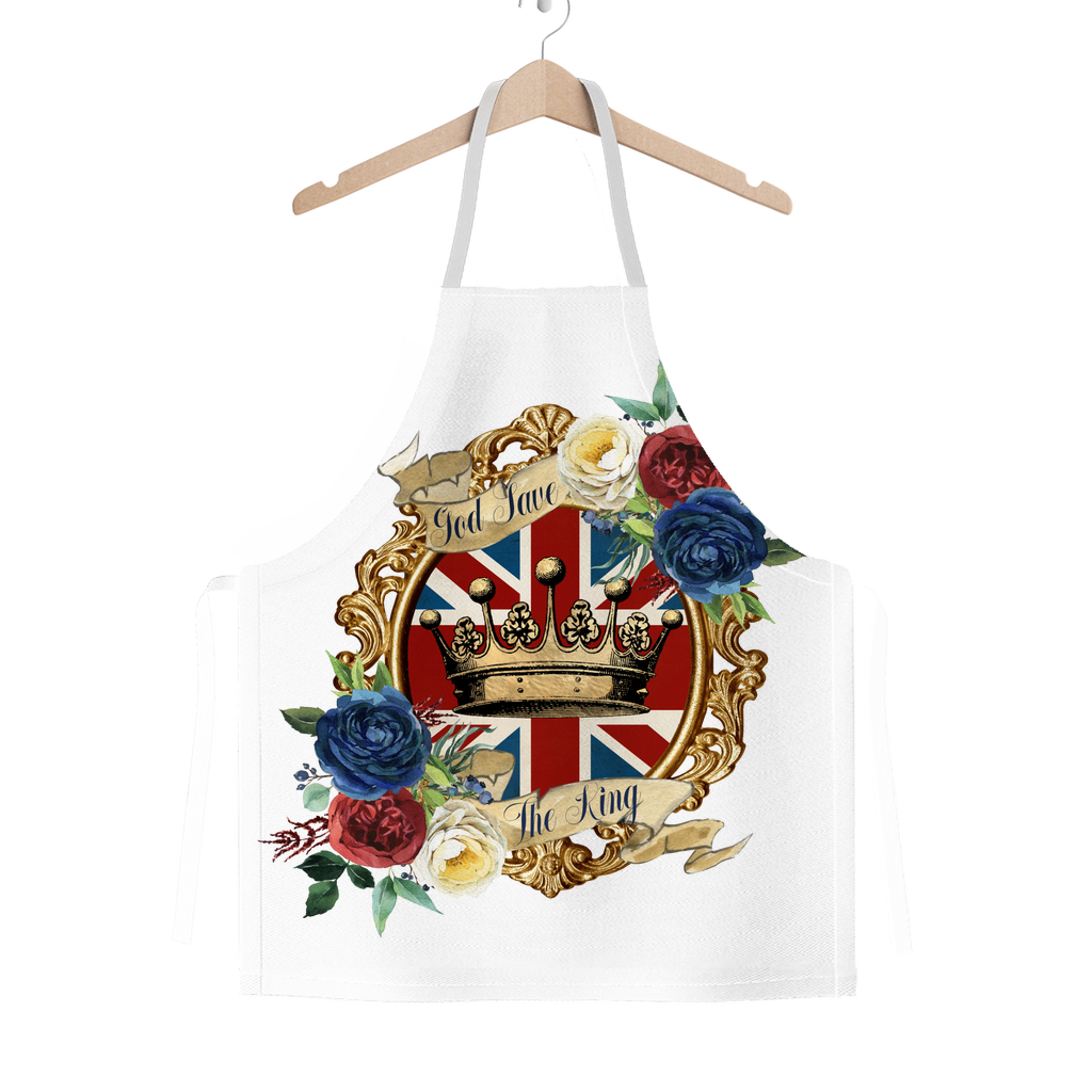 GOD SAVE THE KING Classic Sublimation Adult Apron - Lynendo Trade Store