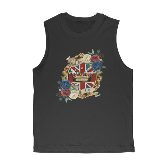 GOD SAVE THE KING Classic Adult Muscle Top - Lynendo Trade Store