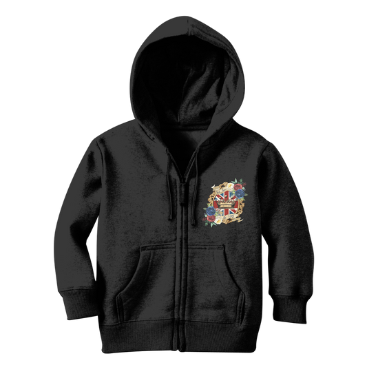 GOD SAVE THE KING Classic Kids Zip Hoodie - Lynendo Trade Store