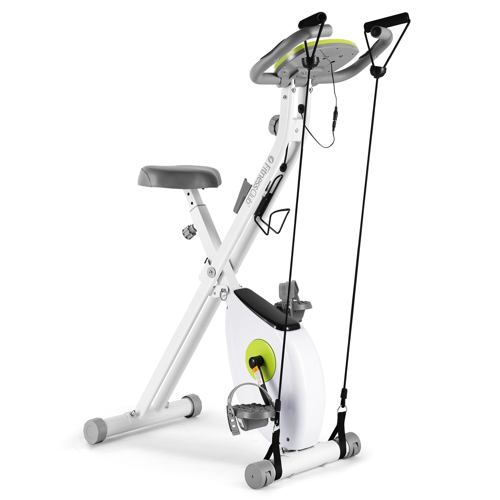 Foldable Exercise Bike - Steel Frame with Phone and Water Bottle Holder - Lynendo Trade Store