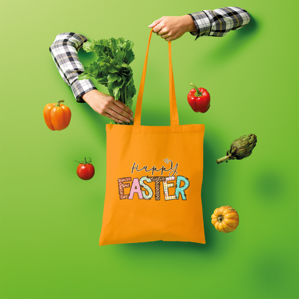 Happy Easter Shopper Tote Bag - Lynendo Trade Store