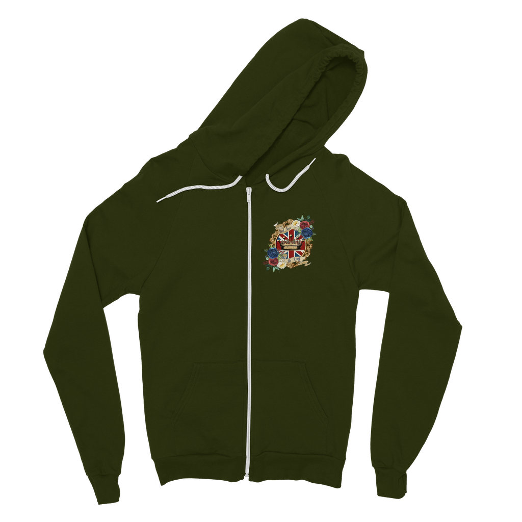 GOD SAVE THE KING Classic Adult Zip Hoodie - Lynendo Trade Store