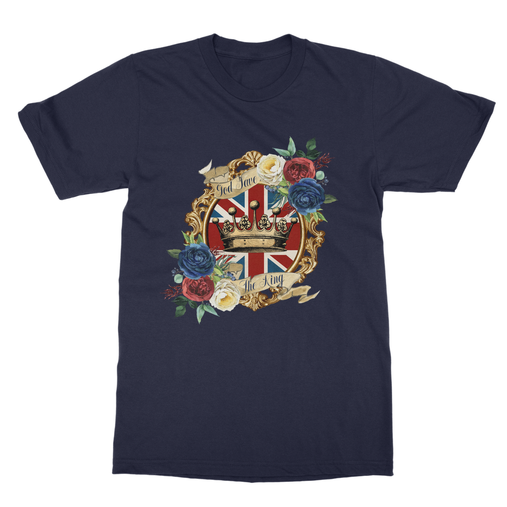 GOD SAVE THE KING Classic Heavy Cotton Adult T-Shirt - Lynendo Trade Store