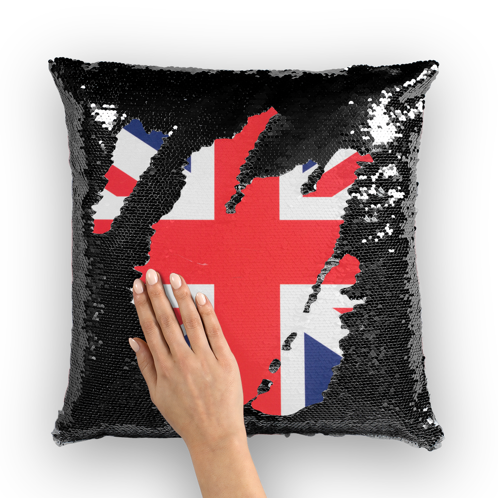 British Flag Sequin Cushion Cover - Lynendo Trade Store