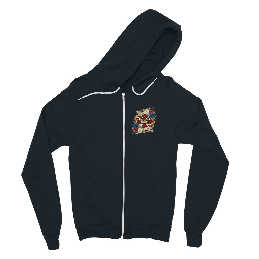 GOD SAVE THE KING Classic Adult Zip Hoodie - Lynendo Trade Store