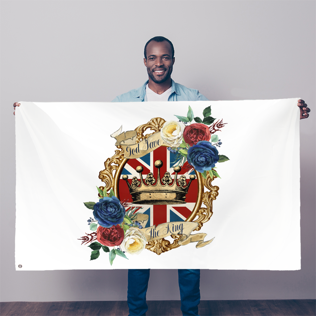 GOD SAVE THE KING Sublimation Flag - Lynendo Trade Store