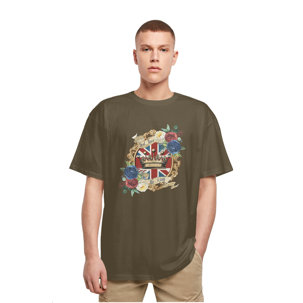 GOD SAVE THE KING Heavy Oversized T-Shirt - Lynendo Trade Store