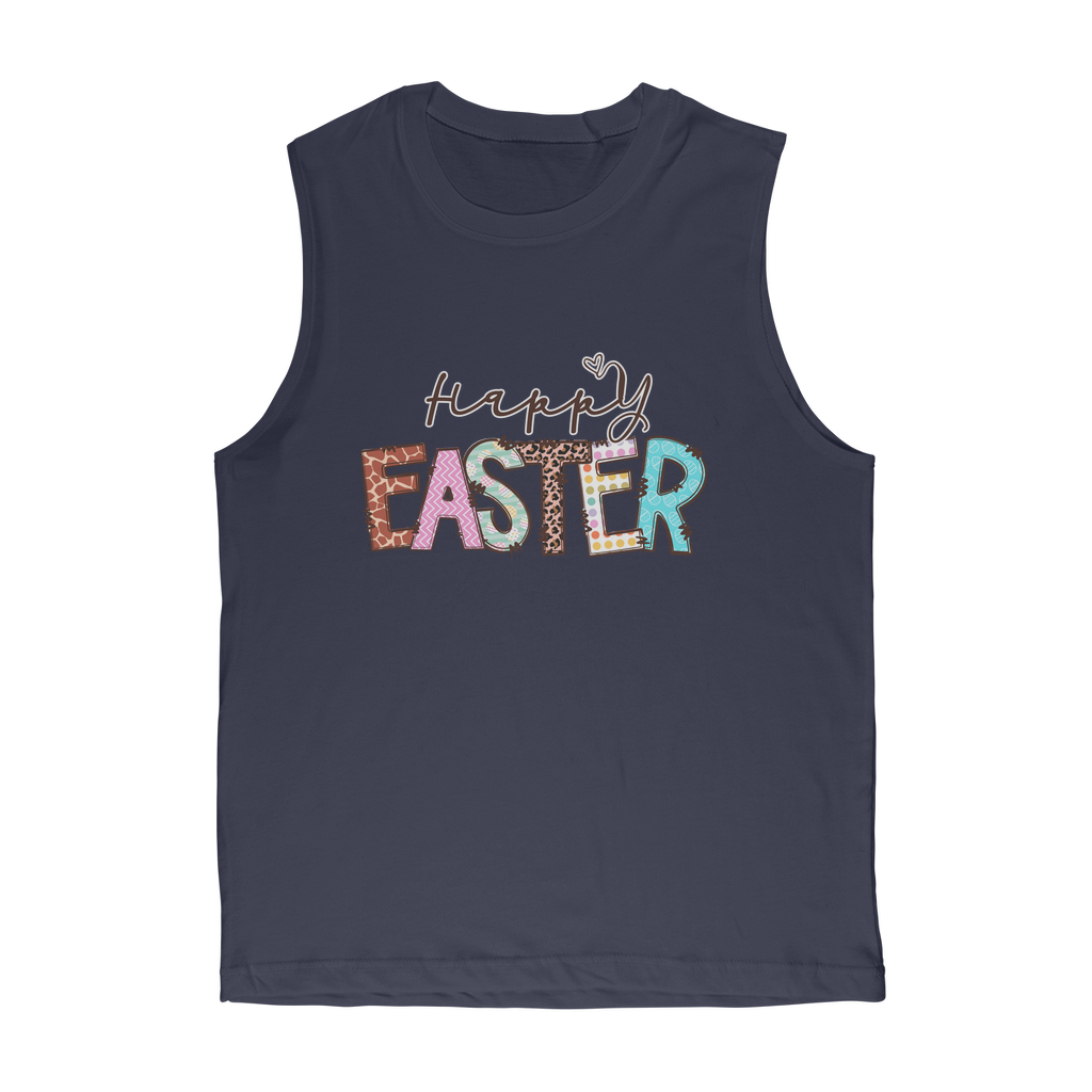Happy Easter Premium Adult Muscle Top - Lynendo Trade Store