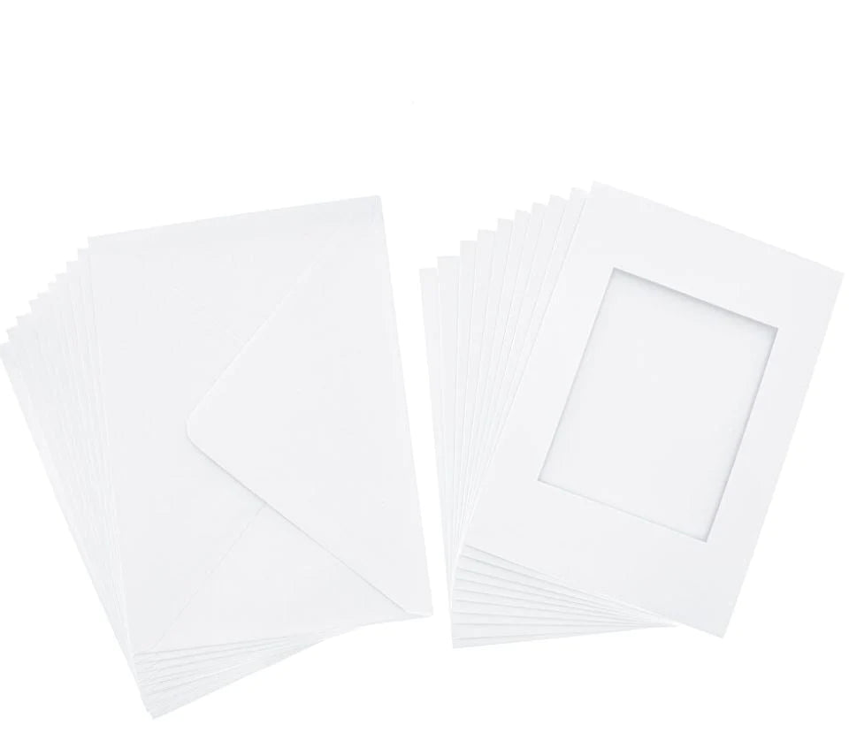 A6 White Aperture Cards Rectangle (10) - Lynendo Trade Store