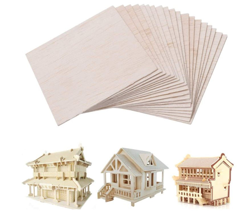 Balsa Wood - Thin Modelling Wood - Arts & Crafts - Plane, Boat, Train & Animal Models - Lynendo Trade Store