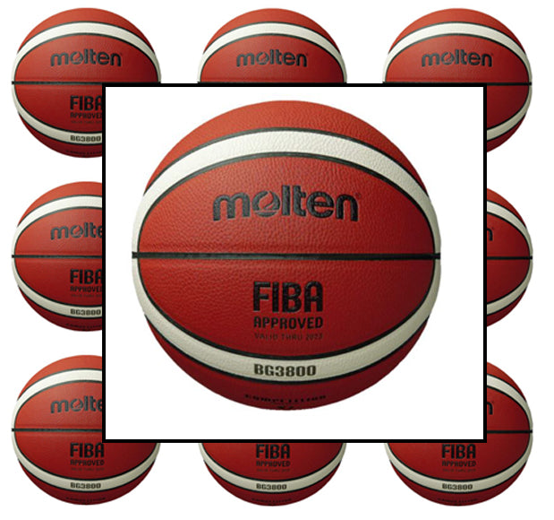 Molten 3800 Composite Basketball - Pack of 10 - Sizes 5-7 - Lynendo Trade Store