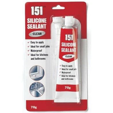 Silicone Sealant Clear 151 Brand 70ml - Lynendo Trade Store