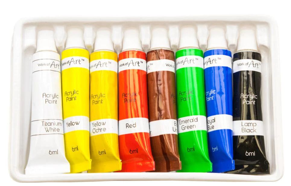 Acrylic Paint Set 6ml Tubes x 8 - BOX of 48 - Lynendo Trade Store