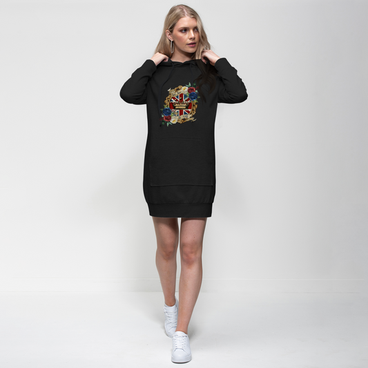 GOD SAVE THE KING Premium Adult Hoodie Dress - Lynendo Trade Store