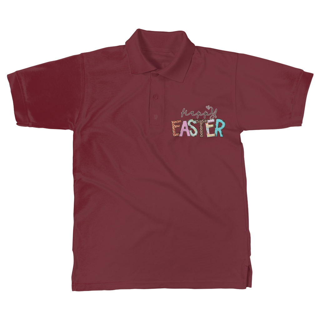 Happy Easter Classic Adult Polo Shirt - Lynendo Trade Store