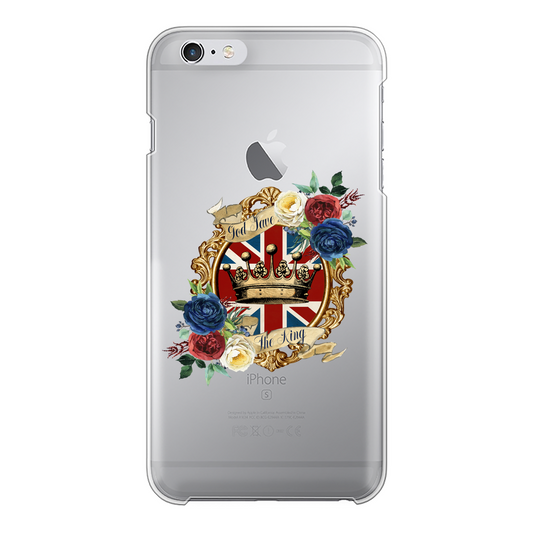 GOD SAVE THE KING Back Printed Transparent Hard Phone Case - Lynendo Trade Store