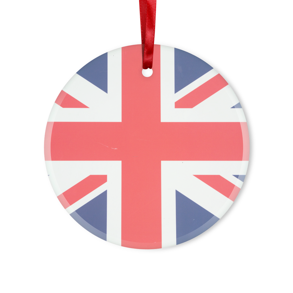 British Flag Glass Hanging Ornament - Lynendo Trade Store