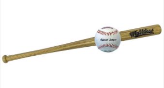 Midwest Baseball Sports Slugger Traditional 32" Wooden Bat & 9" Ball Set Senior - Lynendo Trade Store