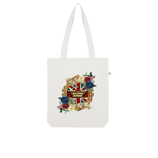 GOD SAVE THE KING Organic Tote Bag - Lynendo Trade Store