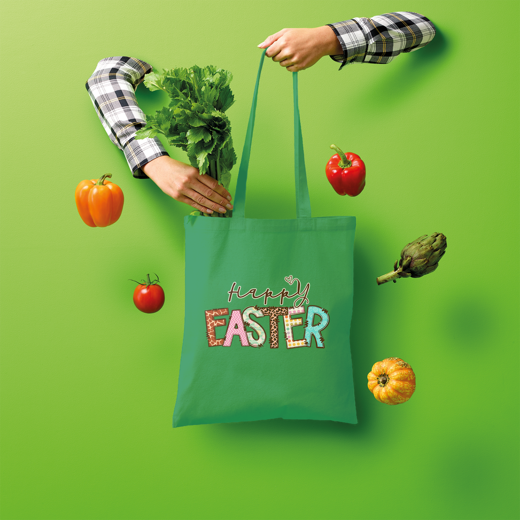 Happy Easter Shopper Tote Bag - Lynendo Trade Store