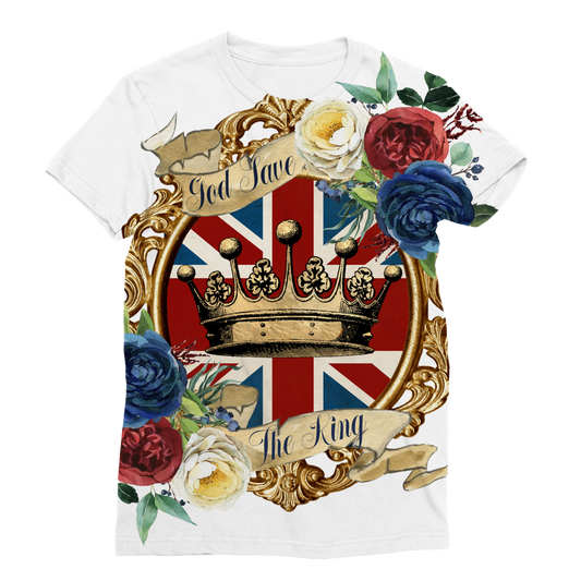 GOD SAVE THE KING Classic Sublimation Women's T-Shirt - Lynendo Trade Store