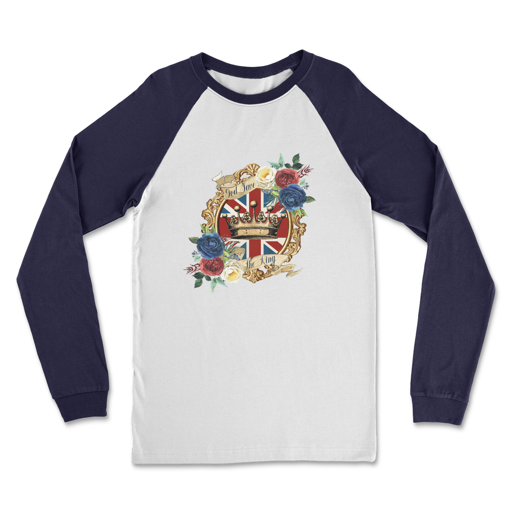 GOD SAVE THE KING Classic Raglan Long Sleeve Shirt - Lynendo Trade Store