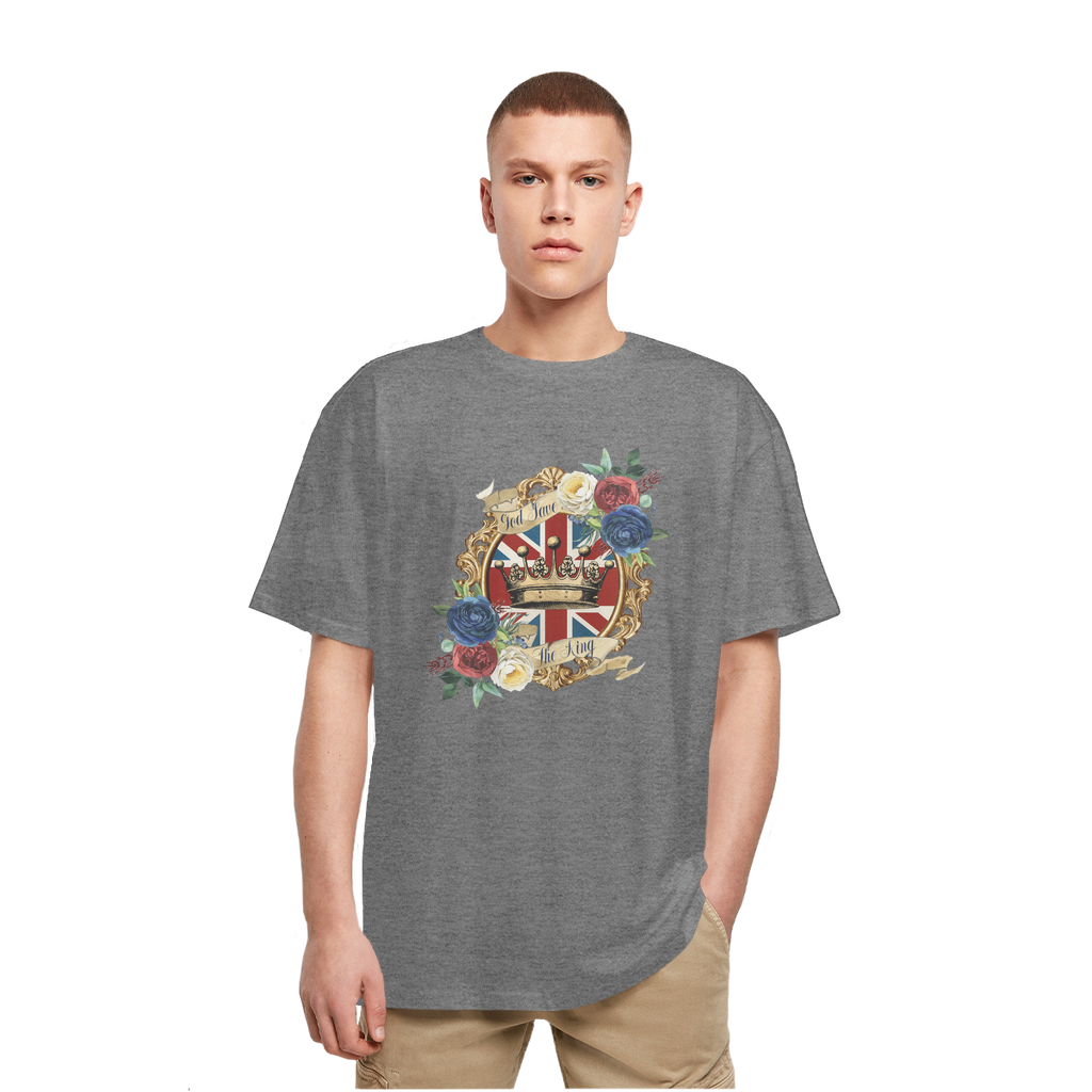 GOD SAVE THE KING Heavy Oversized T-Shirt - Lynendo Trade Store