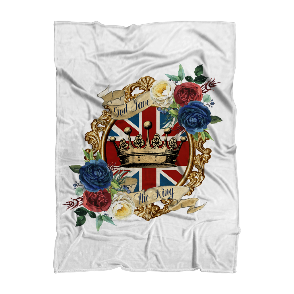 GOD SAVE THE KING Premium Sublimation Adult Blanket - Lynendo Trade Store