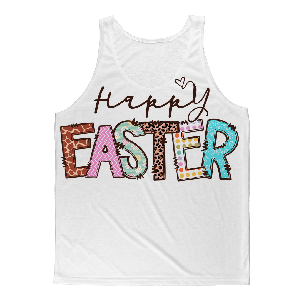 Happy Easter Classic Sublimation Adult Tank Top - Lynendo Trade Store