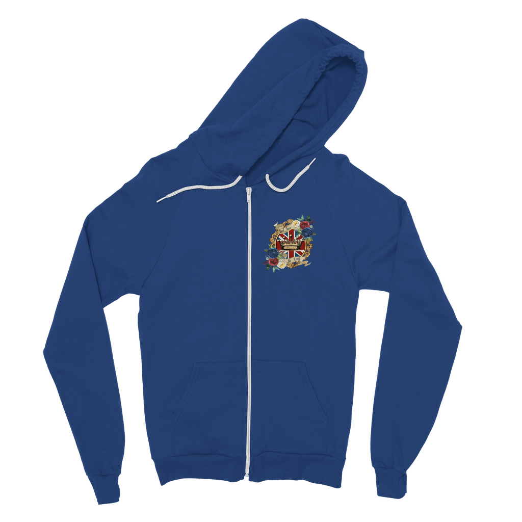 GOD SAVE THE KING Classic Adult Zip Hoodie - Lynendo Trade Store