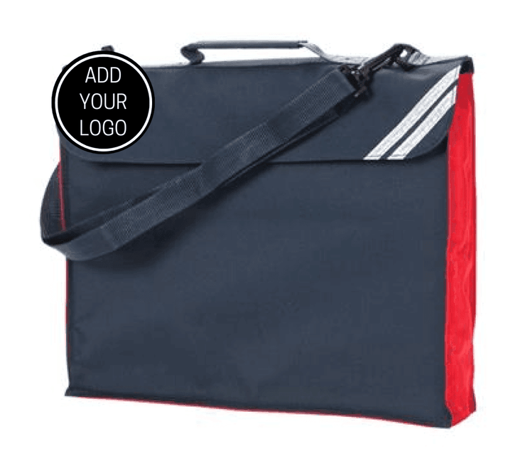 Expandable Book Bag with Strap & Contrast Panel (2793) - Lynendo Trade Store