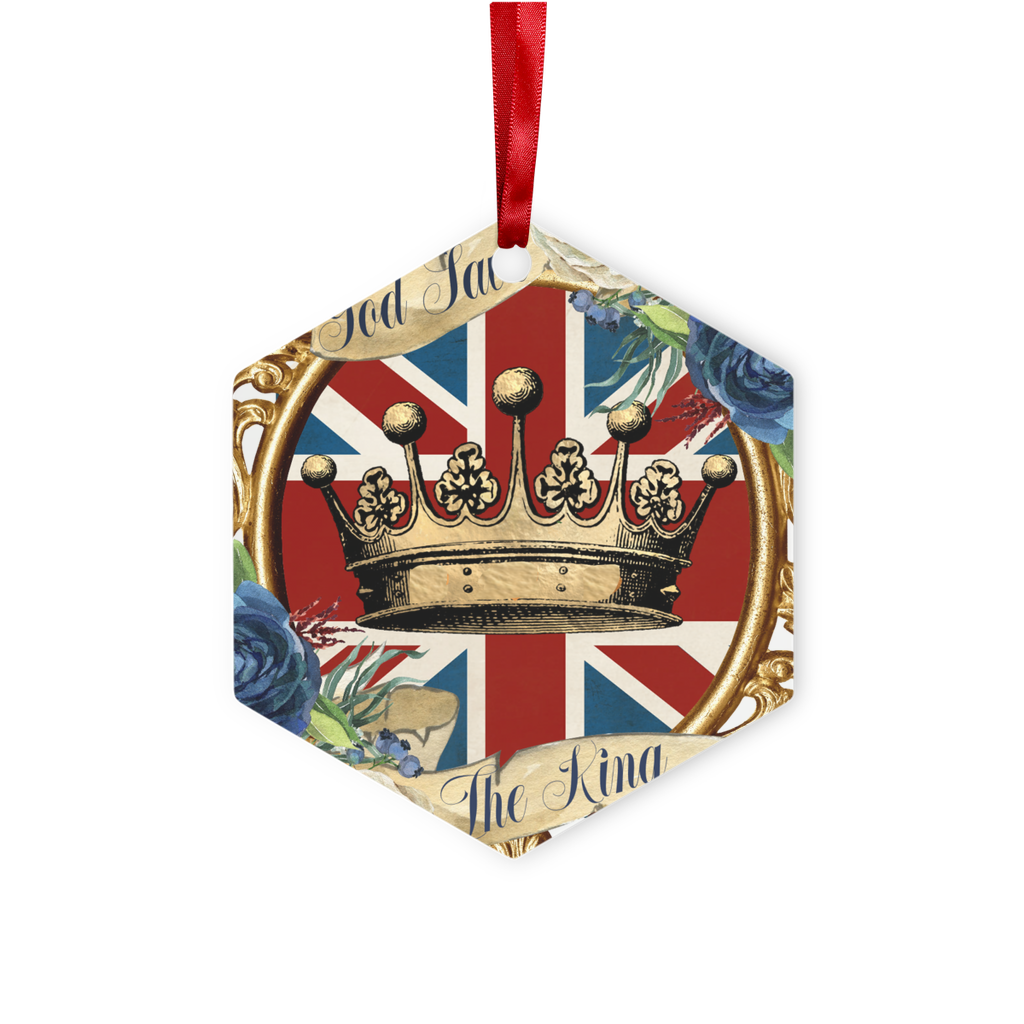 GOD SAVE THE KING Metal Hanging Ornament - Lynendo Trade Store