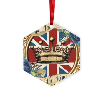 GOD SAVE THE KING Metal Hanging Ornament - Lynendo Trade Store