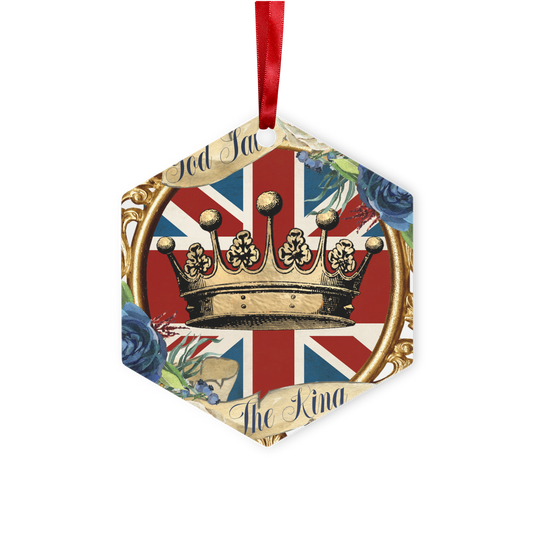 GOD SAVE THE KING Metal Hanging Ornament - Lynendo Trade Store